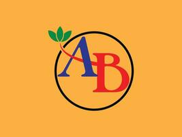 ab brief bedrijf logo sjabloon vector