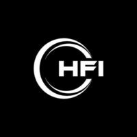 hfi brief logo ontwerp, inspiratie voor een uniek identiteit. modern elegantie en creatief ontwerp. watermerk uw succes met de opvallend deze logo. vector