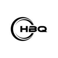 hbq logo ontwerp, inspiratie voor een uniek identiteit. modern elegantie en creatief ontwerp. watermerk uw succes met de opvallend deze logo. vector