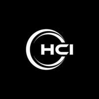 hci brief logo ontwerp, inspiratie voor een uniek identiteit. modern elegantie en creatief ontwerp. watermerk uw succes met de opvallend deze logo. vector