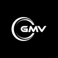 gmv logo ontwerp, inspiratie voor een uniek identiteit. modern elegantie en creatief ontwerp. watermerk uw succes met de opvallend deze logo. vector