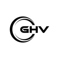 ghv logo ontwerp, inspiratie voor een uniek identiteit. modern elegantie en creatief ontwerp. watermerk uw succes met de opvallend deze logo. vector
