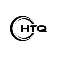 htq logo ontwerp, inspiratie voor een uniek identiteit. modern elegantie en creatief ontwerp. watermerk uw succes met de opvallend deze logo. vector