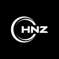 hnz logo ontwerp, inspiratie voor een uniek identiteit. modern elegantie en creatief ontwerp. watermerk uw succes met de opvallend deze logo.v vector