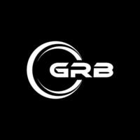 grb logo ontwerp, inspiratie voor een uniek identiteit. modern elegantie en creatief ontwerp. watermerk uw succes met de opvallend deze logo. vector