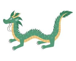 draak symbool van de nieuw jaar 2024. vector illustratie.