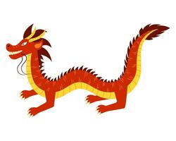 Chinese nieuw jaar 2024 met tekenfilm draak. jaar van de draak. vector illustratie.