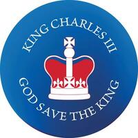 koning Charles 3 kroning vector