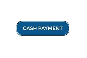 nieuw contant geld betaling modern, website, Klik knop, niveau, teken, toespraak, bubbel banier, vector
