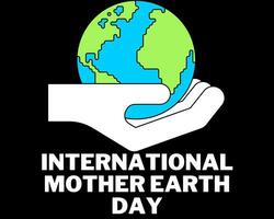 Internationale moeder aarde dag illustratie vector