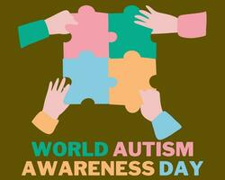 Werelddag voor autisme vector