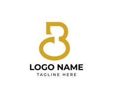 modern elegant brief cb logo ontwerp vector