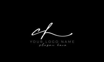 handschrift brief cl logo ontwerp. cl logo ontwerp vrij vector sjabloon