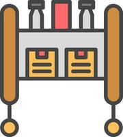 trolley vector icoon ontwerp