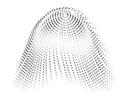 halftone vectore illustratie halftone patroon halftone dots maas halftone scherm torus radiaal, een punt patroon Aan een wit achtergrond, vector