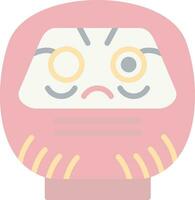 Daruma vector icoon ontwerp