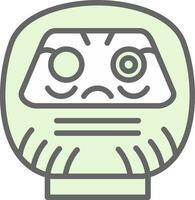 Daruma vector icoon ontwerp