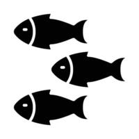 vissen vector glyph icoon voor persoonlijk en reclame gebruiken.