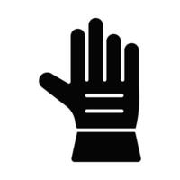 handschoen vector glyph icoon voor persoonlijk en reclame gebruiken.