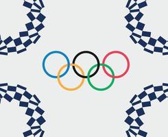 olympische spelen tokyo 2020 japan abstract vector ontwerp illustratie symbool teken pictogram