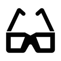 3s bril vector glyph icoon voor persoonlijk en reclame gebruiken.