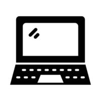 laptop vector glyph icoon voor persoonlijk en reclame gebruiken.