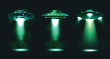 ufo ruimtevaartuig reeks vector