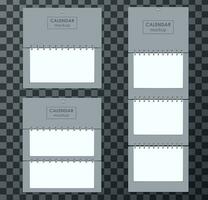 kalender mockup reeks vector