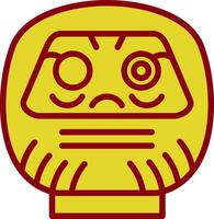 Daruma vector icoon ontwerp