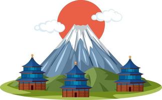 Mount Fuji-oriëntatiepunt van Japan vector