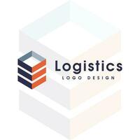 logistiek logo, pijl ontwerp logo sjabloon, vector illustratie