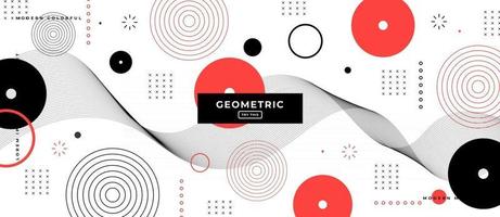 memphis achtergrond met geometrische vormen vector