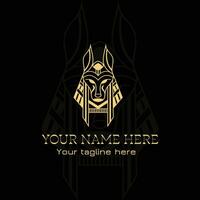 kleding logo oude Egypte piramide goden luxe vector