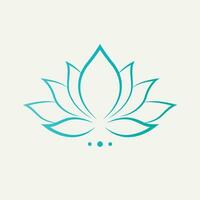 abstract lotus bloem icoon vector - symbool van zuiverheid en kalmte in artistiek eenvoud