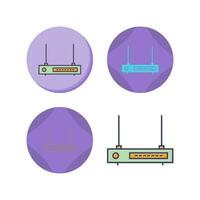 Wifi router vector icoon