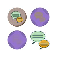 toespraak bubble vector icon