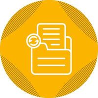 document synchroniseren vector icoon