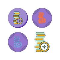 poker chips vector icoon