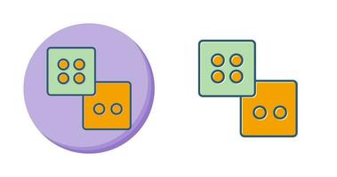 dobbelstenen vector icon