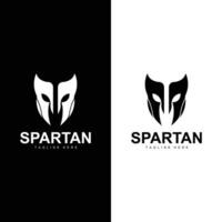 spartaans krijger logo gemakkelijk illustratie silhouet vector ontwerp