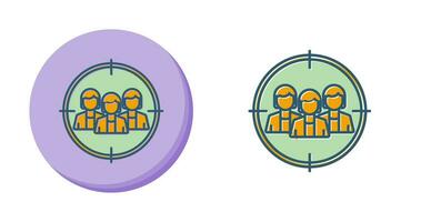 doelgroep vector pictogram