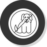 Nee huisdieren toegestaan vector icoon ontwerp
