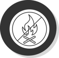 Nee brand toegestaan vector icoon ontwerp
