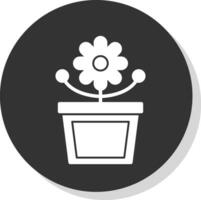 bloem pot vector icoon ontwerp