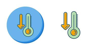 laag temperatuur vector icoon