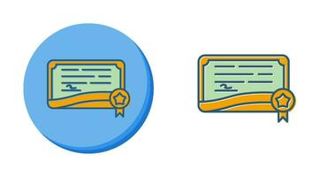 certificaat vector pictogram