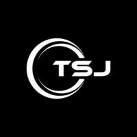 tsj brief logo ontwerp, inspiratie voor een uniek identiteit. modern elegantie en creatief ontwerp. watermerk uw succes met de opvallend deze logo. vector