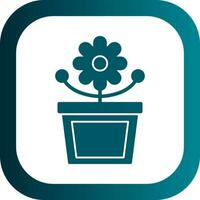 bloem pot vector icoon ontwerp