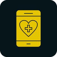 Gezondheid app vector icoon ontwerp