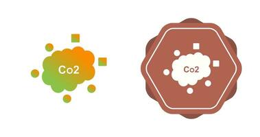 koolstofdioxide vector icoon